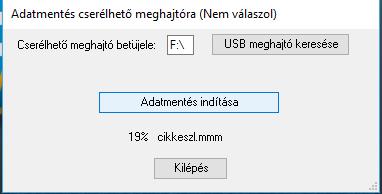A biztonsági mentés elvégzése után semmiképpen ne hagyja az adathordozót a számítógéphez csatlakoztatva, mert egy esetleges vírusfertőzés, áramingadozás abban is helyrehozhatatlan hibát okozhat.