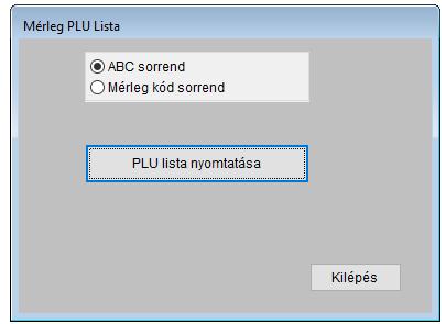 A menüpontok csak beállított rendszermérlegek esetén aktívak. 15./1.