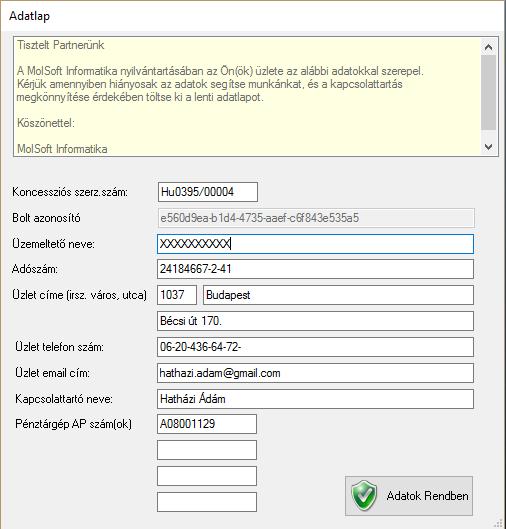 -vel kapcsolatos adatkommunikáció, melyet az NDNClient alkalmazás bonyolít.