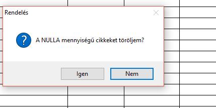 szállítói megrendelés módosításához válasszon rendelési számot Szükség esetén a megrendeléshez megjegyzést fűzhet paraméterezze a listát a felbukkanó ablakok alapján igénye szerint (ODBE