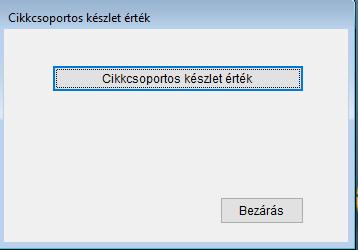 pillanatnyi készlet értéket.