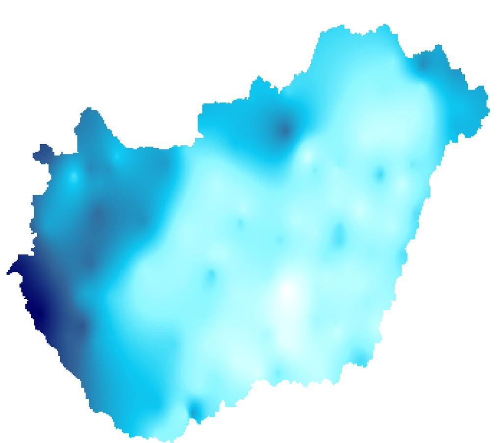 eltérés, % 100 80 60 40 20 0-20 -40-60 -80-100 44 45 A havi csapadékösszeg országos területi átlagértékének sokévi (1971-2000) átlagtól való eltérése (%) a 2009.