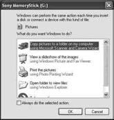 Krok 4-A: Kopírovanie záberov do počítača Ak máte operačný systém Windows 98/ 98SE/2000/Me, postupujte podľa krokov v časti Krok 4-B: Kopírovanie záberov do počítača na strane 60.