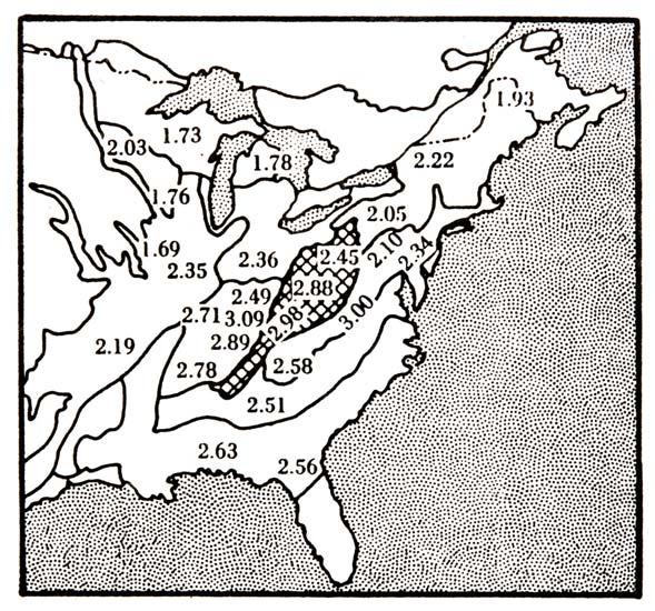 Fafajok faj-egyed diverzitása az USA keleti részén