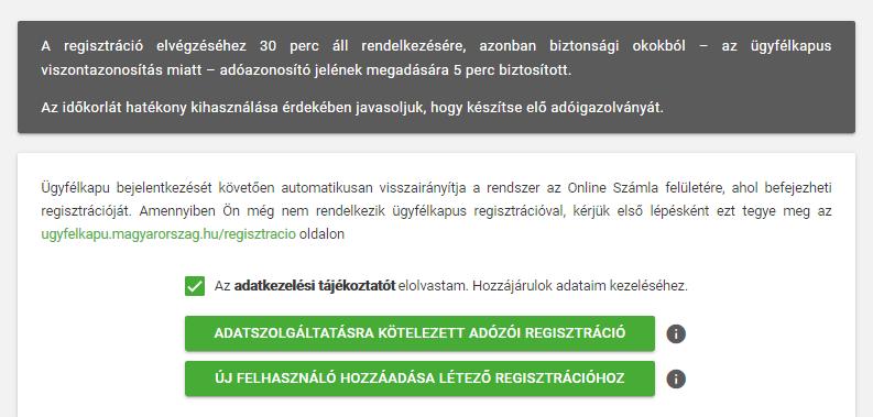 KI REGISZTRÁLHAT? A REGISZTRÁCIÓ FELTÉTELE AZ ÜGYFÉLKAPUS (KÜNY TÁRHELYES HOZZÁFÉRÉS) Regisztrálhat: 1. Az adózó törvényes képviselője (ügyvezető) 2.