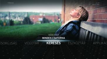 A főmenü bemutatása Felvételek Csatlakoztatott külső USB-s háttértároló használata esetén tartalmazza az összes