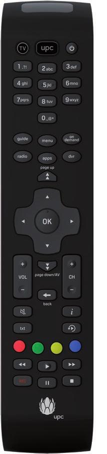 A UPC Horizon HD Mediabox távirányító ÚJ típusú UPC Horizon HD Mediabox távirányító 1 5 8 9 13 14 15 18 20 23 24 26 16 2 3 4 6 7 10 11 12 16 17 19 21 22 25 27 28 Fontosabb funkcióbillentyűk 3.