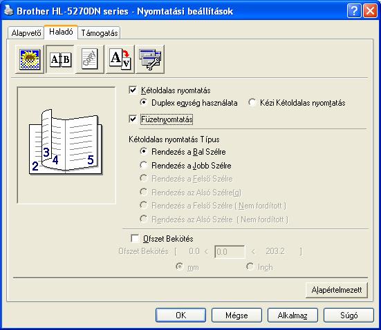 2. Nyomtatási módok Füzetnyomtatás (a Windows nyomtató meghajtó használata esetén) 2 a Tegyen papírt a papírtálcába vagy az MP tálcába.