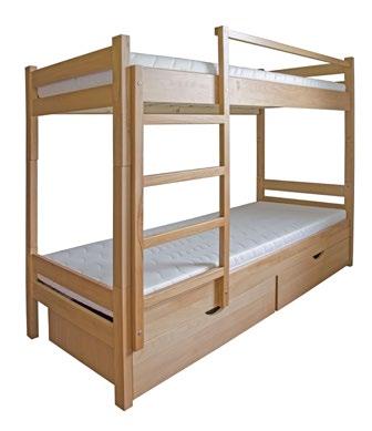 Fekvőfelület: 200x90x163h cm Matracok, ágynemű tartók külön rendelhetőek!