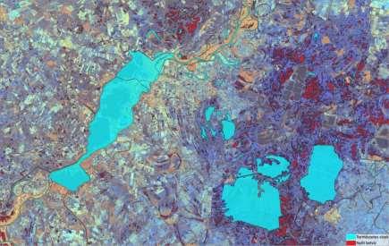 belvíztérkép Kivágat a Sentinel-1 radar felvételek