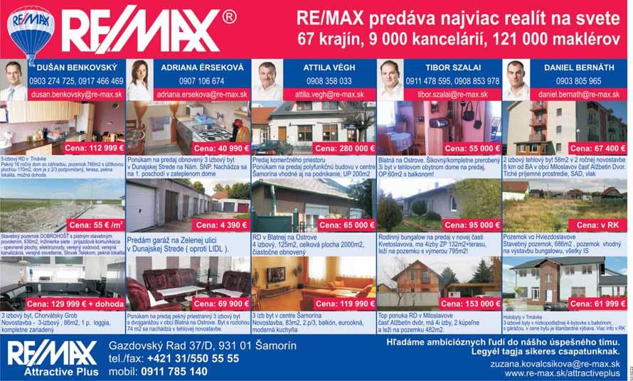 číslo 37 14. septembra 2011 PLASTOVÉ OKNÁ a DVERE žalúzie sieky rolety GARÁŽOVÉ BRÁNY www.dvere-okno.sk 0902 511 861, info@dvere-okno.