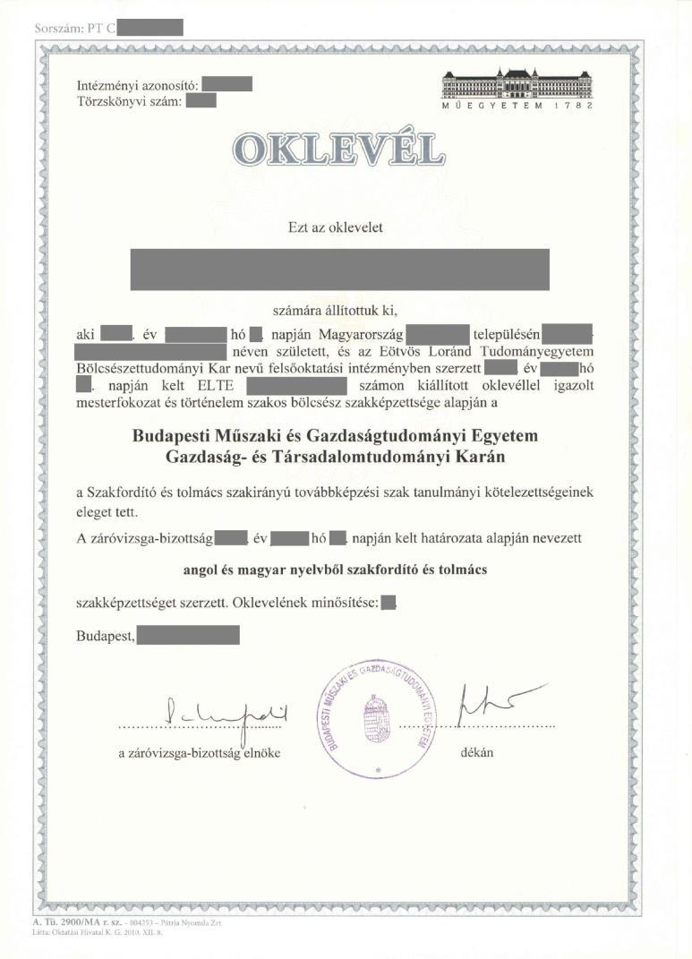 3) Ritkább nyelvek, pl.