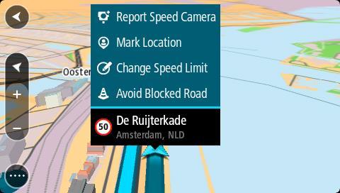 5. Megjegyzés: Ha a menüben nem felsorolt típusú térképjavítást kíván bejelenteni, használja a Map Share Reporter alkalmazást a tomtom.com oldalon. 6.