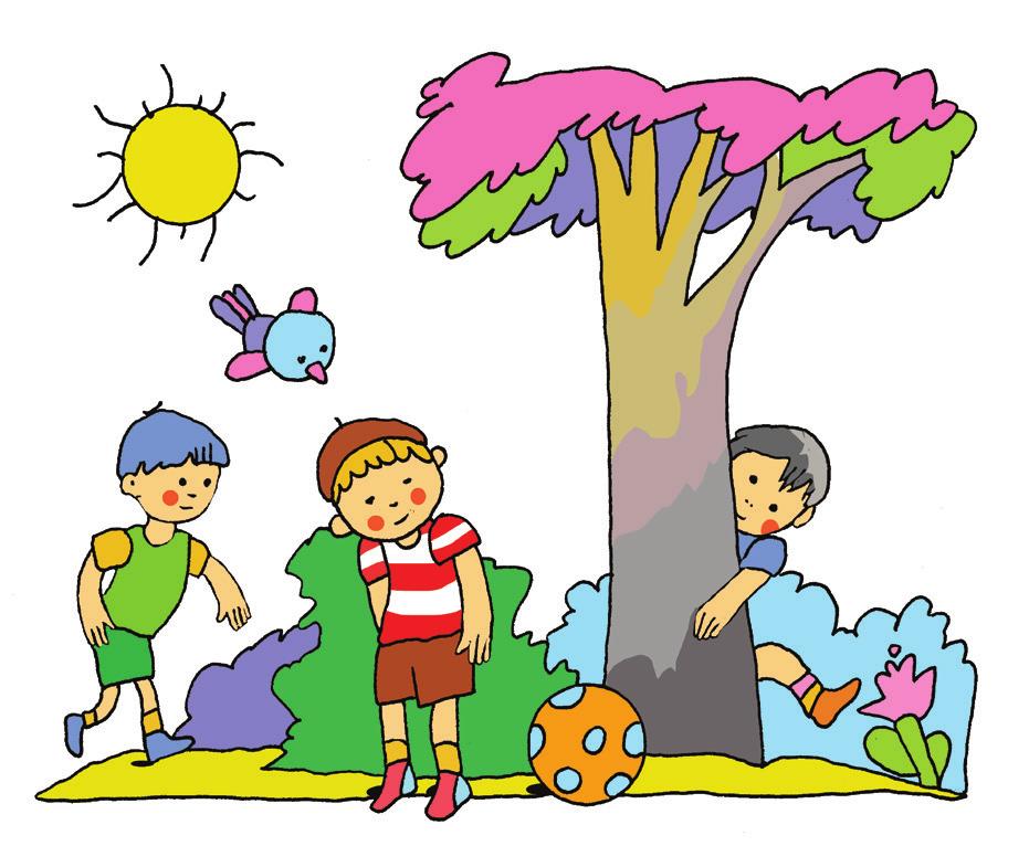 3. a) Dolgozzatok párokban! Az egyik gyerek az állító, a másik pedig a tagadó mondatokat olvassa fel! Ragyogóan süt a nap. Az égen egyetlen felhő sincs. A gyerekek bújócskáznak.