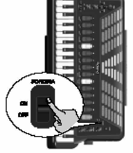 Az FR-7/FR-5 digitális effektjeinek használata Miközben a Treble billenty zeten játszik észreveheti, hogy a harmonika hang mellett effekt hatás (valószín leg reverb) is hallható.