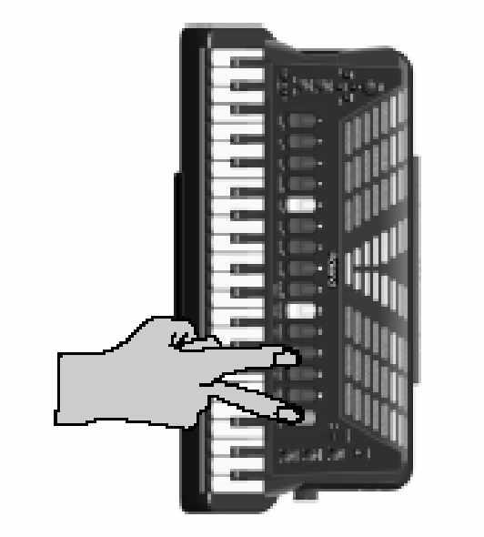 ) és a Treble harmonika szekcióra ez az effekt lehet vé teszi a hangmagasság lefelé történ nyújtását.
