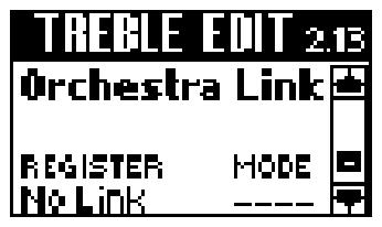 A paraméterek beállítási lehet ségei: BASS: No Link, Bass 1~7, Free 1~7 ORC.