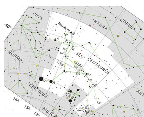 (1060 2, 2,57 %) Eredet: görög (κένταυρος) (A legtöbb szabadszemes (< 6,5 m ) csillagot