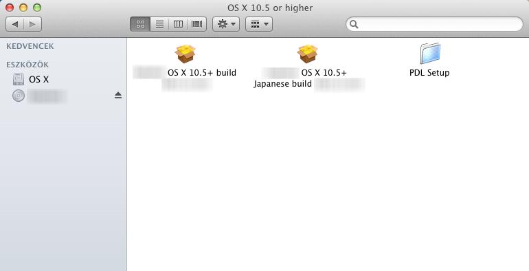 Macintosh számítógépről történő nyomtatás esetén állítsa a gép emulációját [KPDL] vagy [KPDL(Auto)] helyzetbe. Lásd az angol nyelvű használati útmutatót.