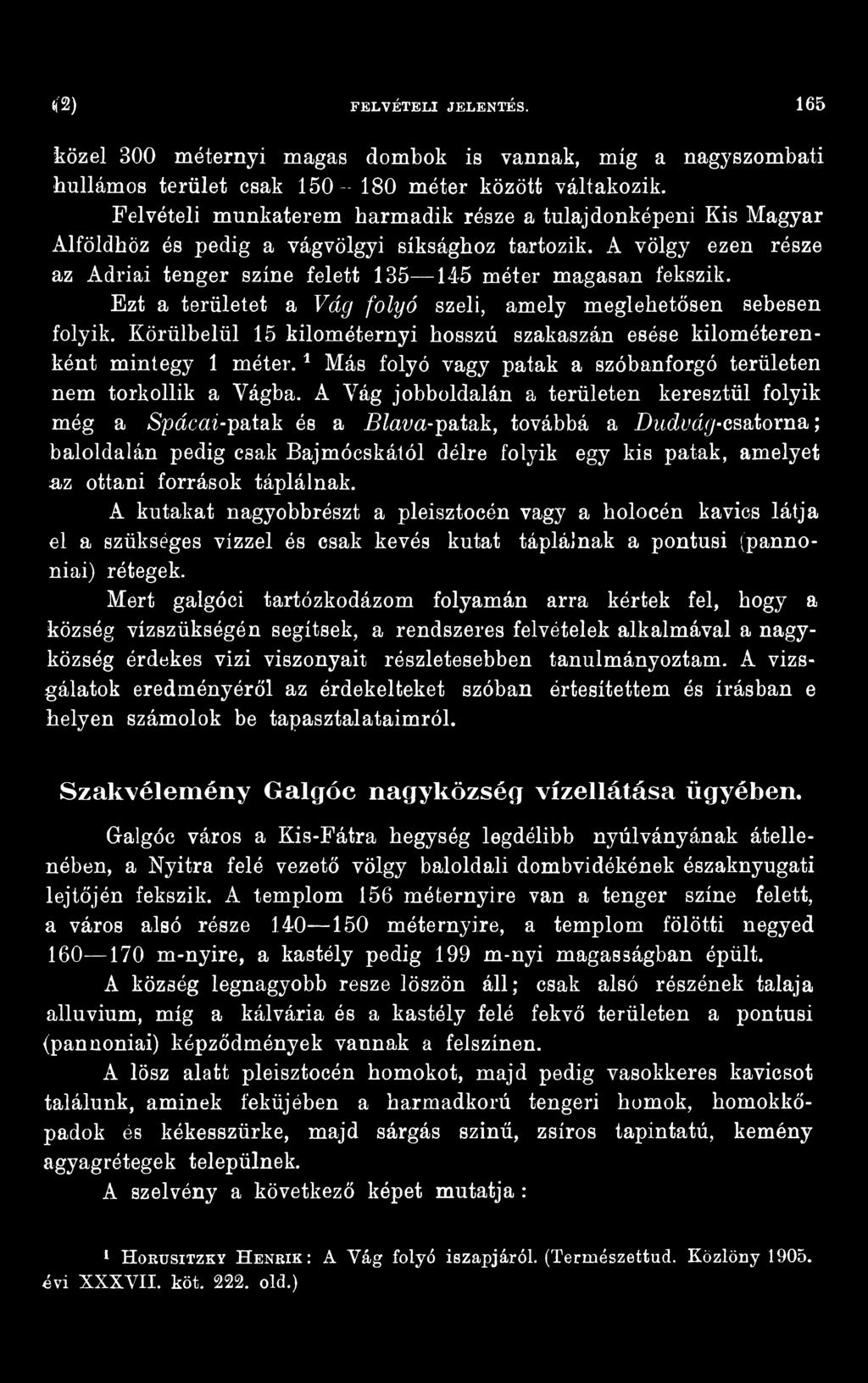 A Vág jobboldalán a területen keresztül folyik még a Spácai-patak és a Blava-patak, továbbá a Dudvág-csatorna; baloldalán pedig csak Bajmócskától délre folyik egy kis patak, amelyet az ottani