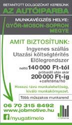 Jelentkezésekor tüntesse fel a Szuperinfó 8 2018. február 16. reklámújságot és a facebook megjelenésünket.