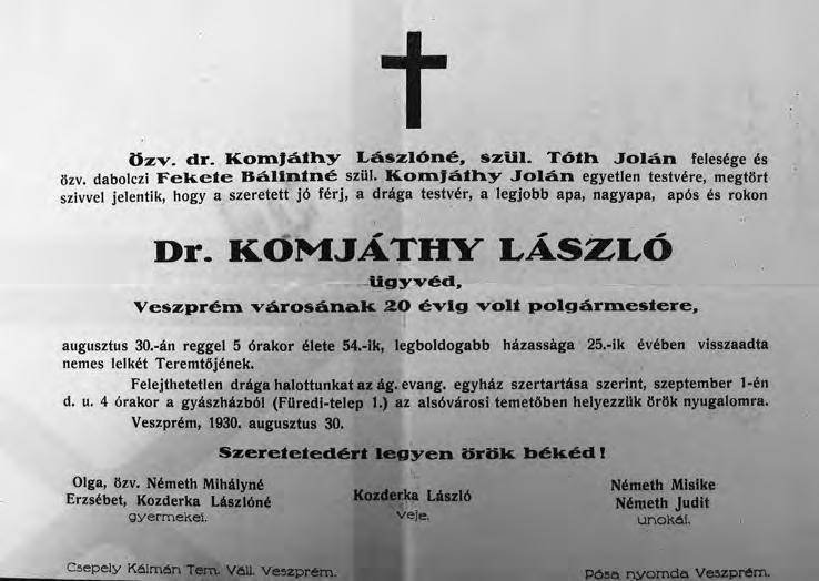 Földesi Ferenc A Polgármester. Világégéstől a megerősödésig korrajz.