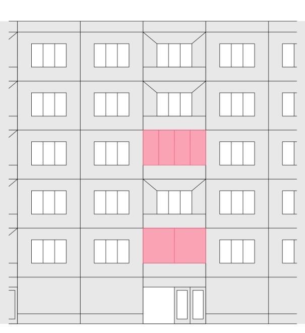 Ha a homlokzaton eltérő színben vannak jelen nyílászárók, úgy a homlokzatra színtervet kell készíttetni, és településképi bejelentési eljárást kell lefolytatni.
