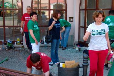 .. Nechýbali sme ani pri skrášľovaní centra mesta