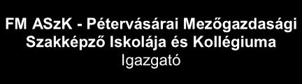 Főigazgató Belső ellenőr Gazdasági főigazgató-helyettes Tanügy-igazgatási főigazgató-helyettes Szakmai főigazgató-helyettes Műszaki főigazgató-helyettes Gazdasági hivatal,