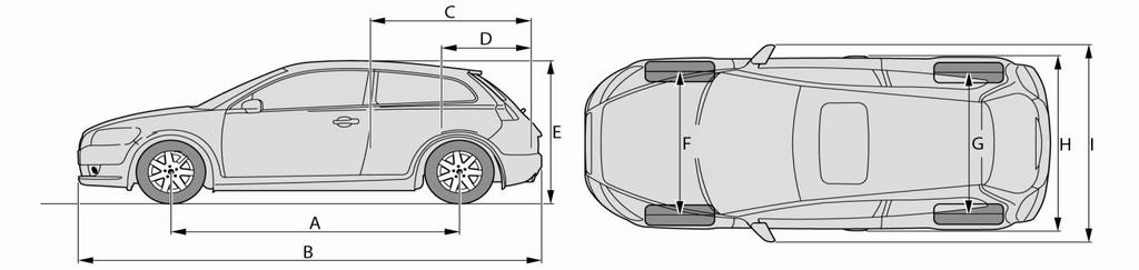 VOLVO C30 MŰSZAKI ADATOK MOTOROK Motortípus 4-hengeres 16 szelepes 2.0 & 2.