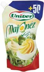 UNIVER KETCHUP 590 g, 805 Ft/kg 475 Ft MAJONÉZ