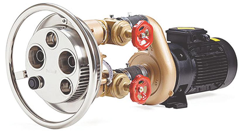 The feature of Swim Jet counter-currents are the premium quality and appearance. Bronze and stainless steel front.