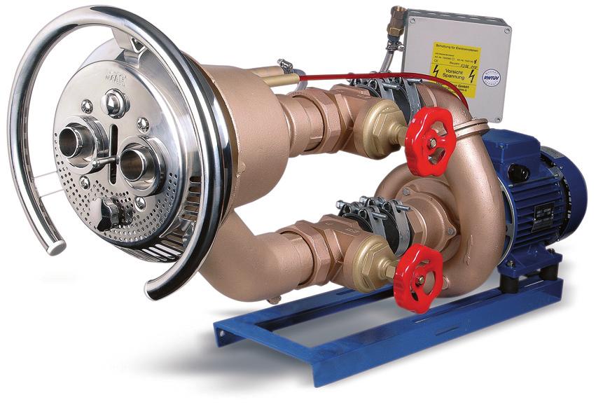 The bronze wall pack and pump and the chrom-nickel front guarantees the perfect aesthetic look, the best sport
