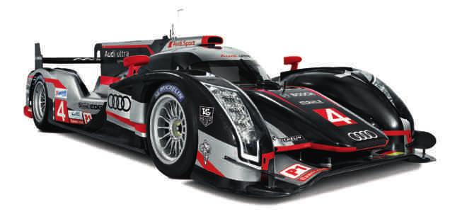42 Audi ultra Az Audi ultra technológiával a dobogóra: az Audi R18 ultra Audi ultra: minden egyes megtakarított gramm növeli az előnyt.