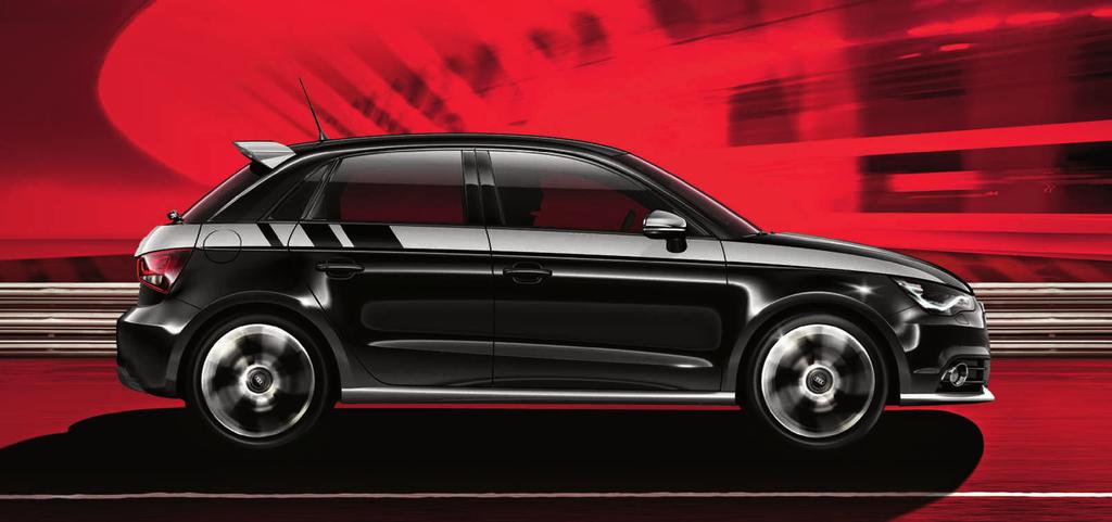 70 Audi Eredeti Tartozékok Vonzó dinamika Így válhat az Ön Audi A1 vagy A1 Sportback modellje is igazi különlegességgé vagy a competition kit vagy a tetőív és a hátsó felületek számára összeállított,