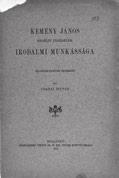 Budapest, 1911. Hornyánszky Viktor. 65 + [2] p. Fűzve, kissé sérült kiadói papírborítékban. 6.000,- 54. 55. 55. Csemiczky Sándor, csemiczei A XVIII.
