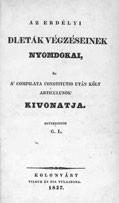 Magyarositotta, egy vezetékkel és némelly külön jegyzetekkel világositotta --. I-III. darab [egybekötve]. Kolozsvár, 1845. Barráné és Stein. [4] + 283 + 26 p.; [2] + 287-428 p.; VIII + 154 p.
