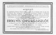 kézzel festett irredenta képeslapja, a hátoldalon megírva, 1940-es marosvásárhelyi keltezéssel. 8.