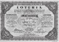 294. 294. Lottó-cédula az Erdélyi Zsidó Kórházegyesület javára rendezett sorsjátékra 1931-ből Kolozsvárról. Magyar- és román nyelven. A sorshúzást 1931.