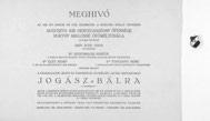 Az estélyt 1906. április 28-án tartották a nagykőrösi városi szálloda nagytermében. A meghívót nyomtatta Gazsó Lajos, Nagykőrös.
