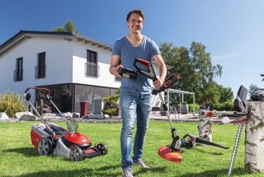 5 Li ı 37 cm vágószélesség ı 45 literes fűgyűjtési kapacitás ı Központi magasságállítás,