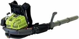 Kert takarítása RBL42BP 42 cm³ POWR XT hátravehető motoros lombfúvó PoWR XT 42 cm³ kétütemű motor, kiváló teljesítmény-súly arány nagy nyomatékkal Környezetkímélő motor technológia.