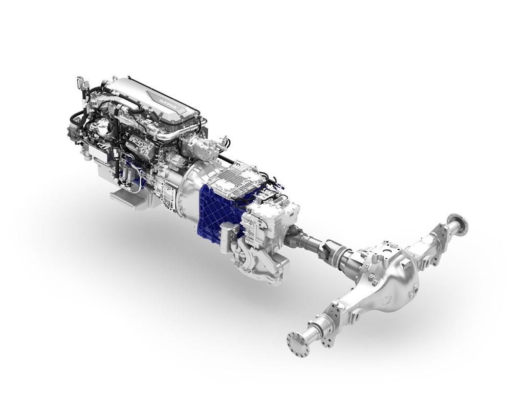 HAJTÁSLÁNC tisztább erő A Volvo D8K Euro 6 motor egy intelligensebb és könnyebb erőforrás. Mérsékeltebb a károsanyag-kibocsátása, ám teljesítménye és forgatónyomatéka változatlan.