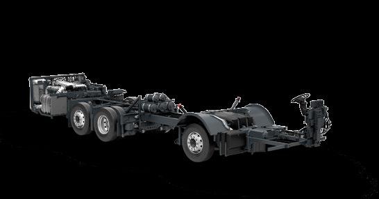 2200 1800, 2050, 2200 1800, 2050, 2200 Sebességváltó: Volvo I-Shift AT2412F ZF 6AP2000C (csak 380 LE esetén) Tengelyek, kerékfelfüggesztés és kormányszerkezet Első tengely Hátsó tengely Segédtengely