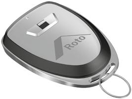 Roto Safe távirányító (csak Eneo C / CC zárakhoz alkalmazható) Kompakt kivitelű távirányító egy nyomógombbal: kicsi, elegáns és egyszerűen használható.