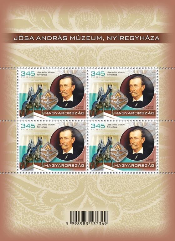 - 10-4./ MAGYAR MÚZEUMOK KINCSEI V. Jósa András Múzeum, Nyíregyháza Kékfestő Múzeum, Pápa A Magyar Posta folytatja a hazánk múzeumi gyűjteményeit bemutató alkalmi bélyegsorozatát.