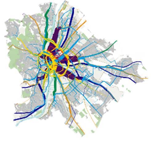 Egységes Forgalmi Modell mindenki számára elérhetően A BKK által 2015 év vége óta működtetett fővárosi Egységes Forgalmi Modellel 2017-ben elvégzett feladatok: Lezajlott a modell éves frissítéséhez