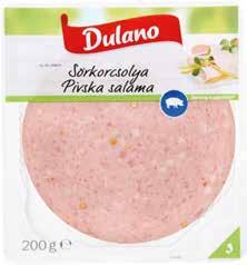 DULANO ÍNYENC SZELETEK Sörkorcsolya / csirke mortadella /