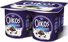 623 MÜLLER TEJITAL Pisztácia-kókusz / csoki / banán 60% ZSÍR- TARTALOM DANONE OIKOS GÖRÖG JOGHURT Keksz / citrom /