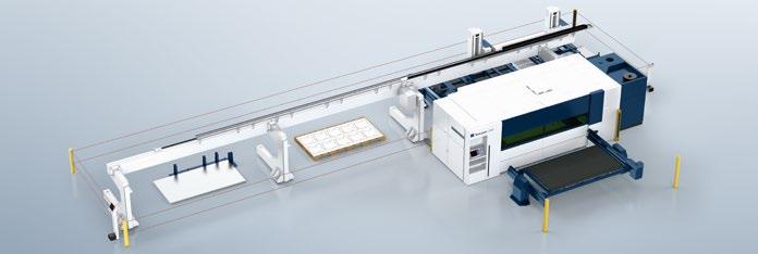 Automatizálás LiftMaster Shuttle 23 Teljes rugalmasság az anyag felrakása és leszedése a palettacserélő vagy a LiftMaster Shuttle segítségével történik.